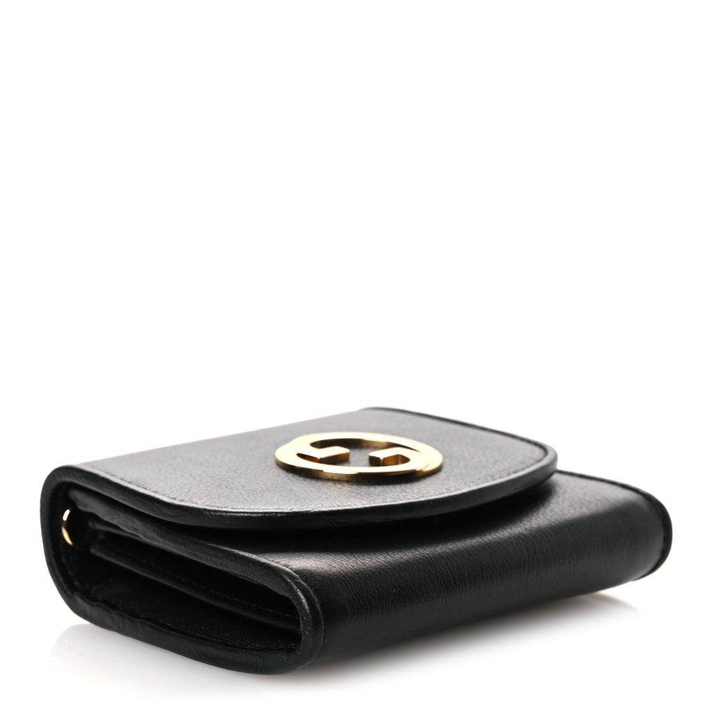 Roxy Calfskin Medium Blondie Chain Wallet Black
