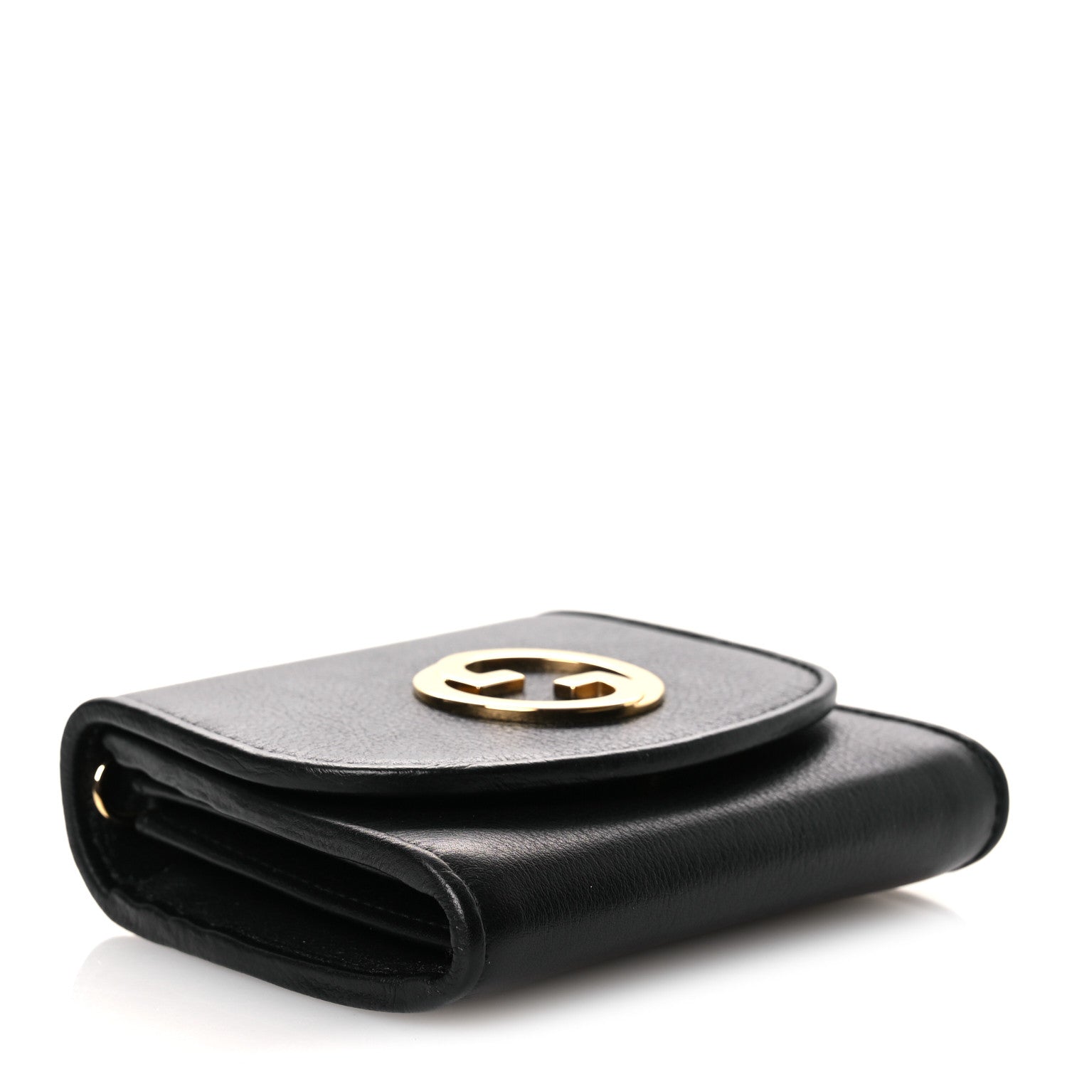 Roxy Calfskin Medium Blondie Chain Wallet Black