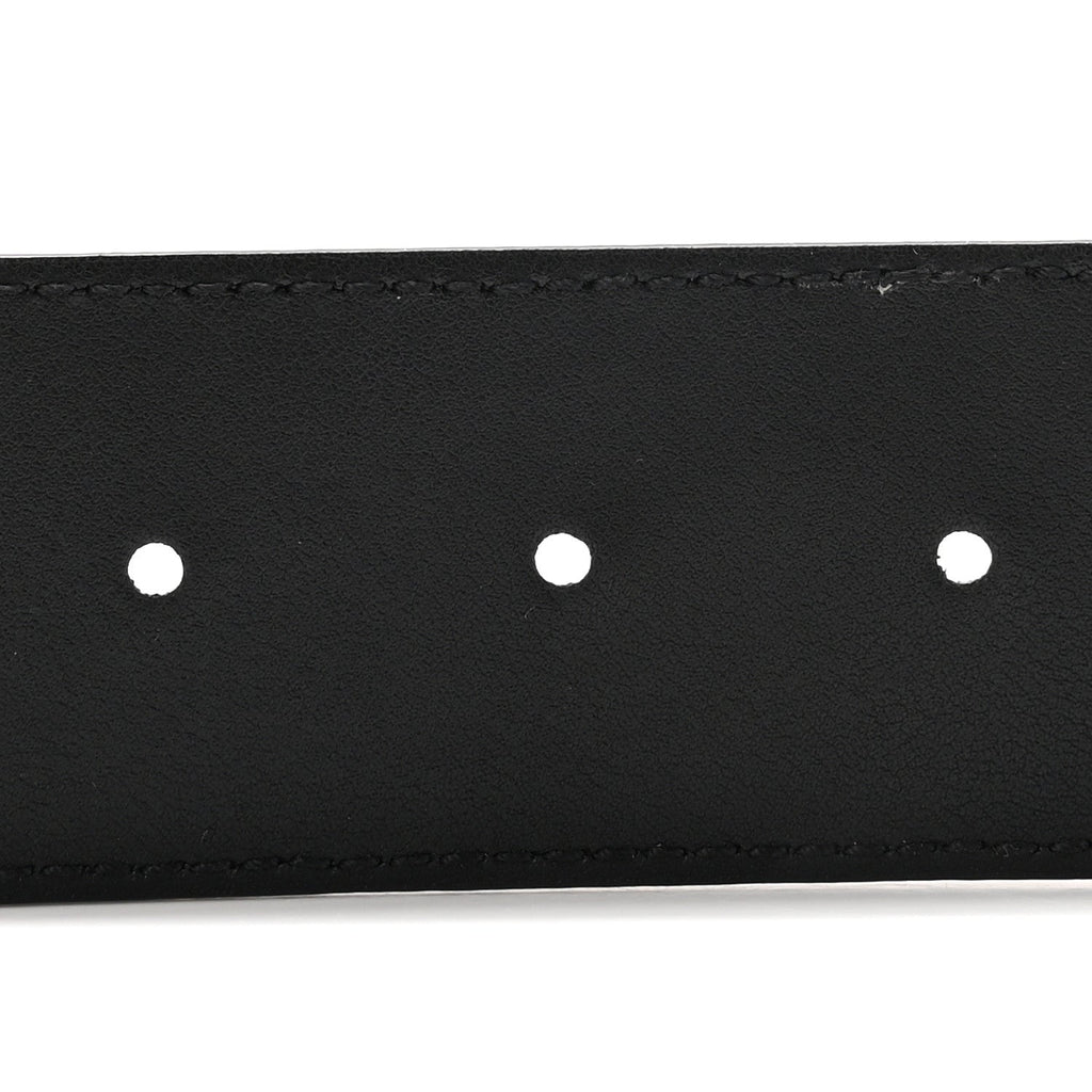 Textured Calfskin Double G 40mm Belt 75 30 Black