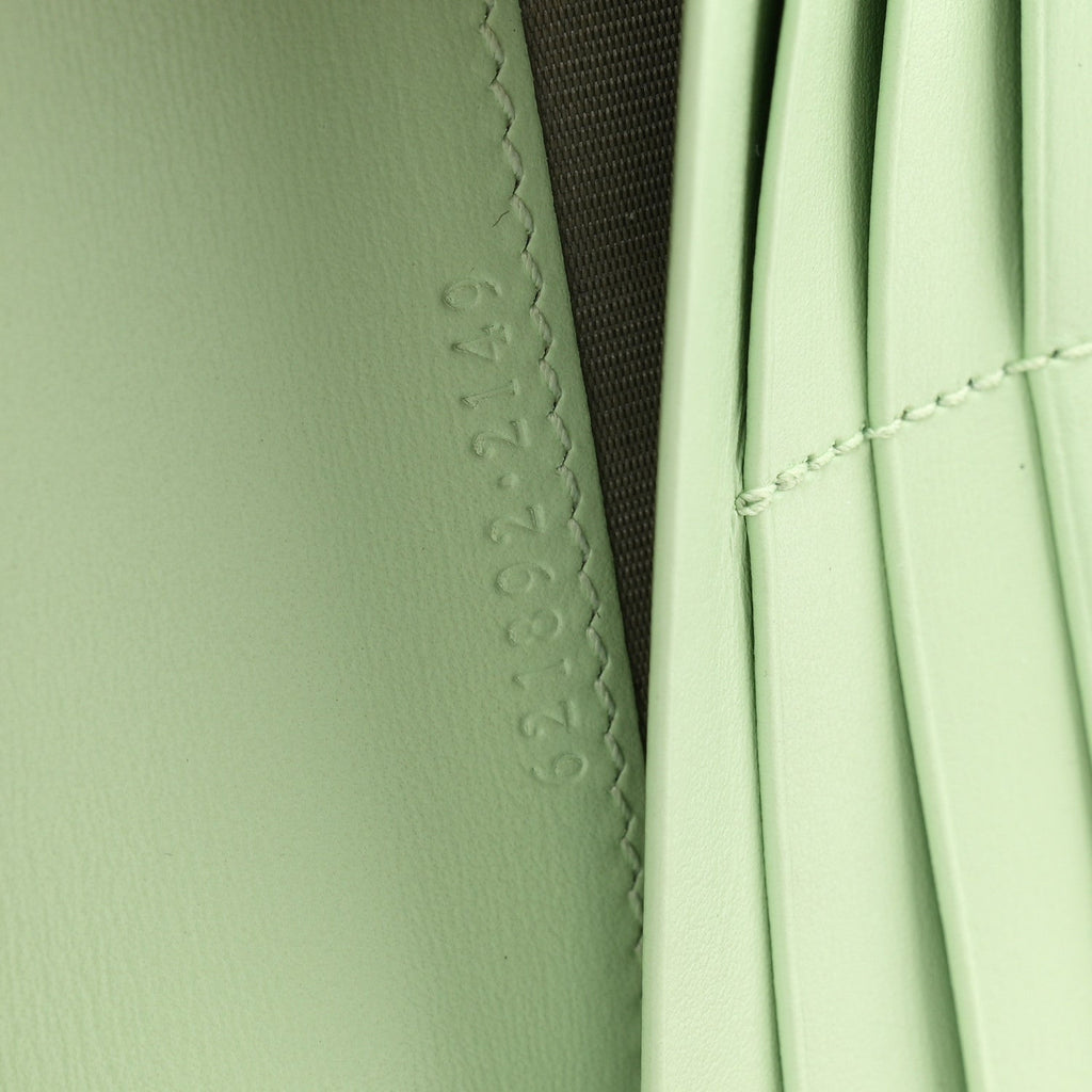 Boarded Plutone Calfskin Horsebit 1955 Wallet On Chain Green