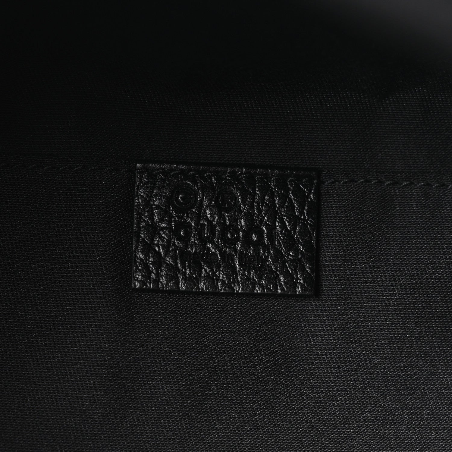 Nylon Monogram Fanny Pack Belt Bag Black