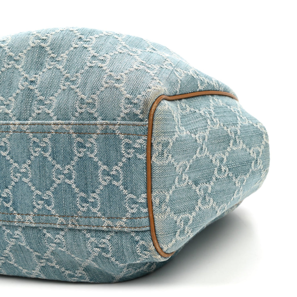 Denim Monogram Medium Sukey Tote Blue