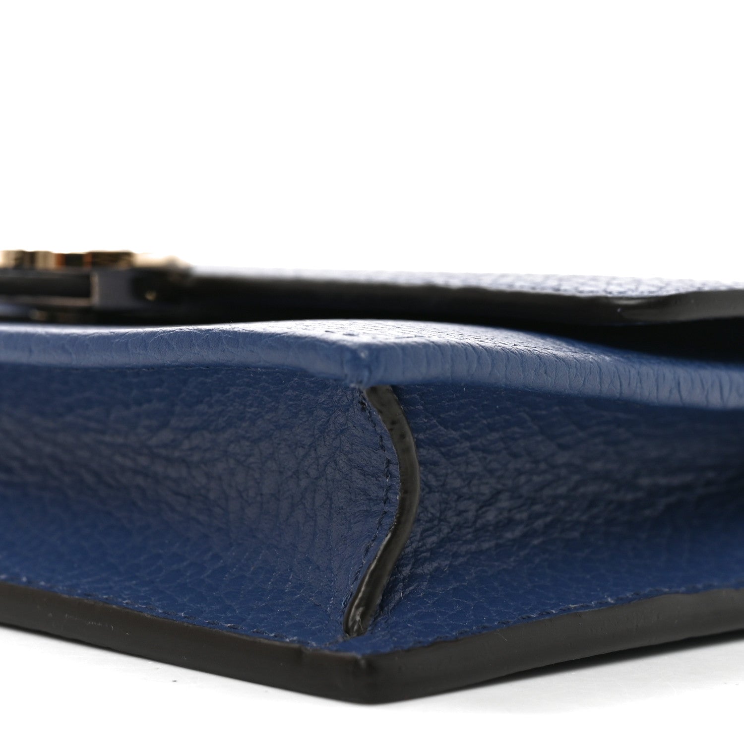 Dollar Calfskin Interlocking G Chain Wallet Caspian