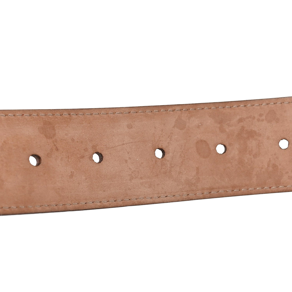 Guccissima Signature Interlocking G 37mm Belt 105 42 Hibiscus Red