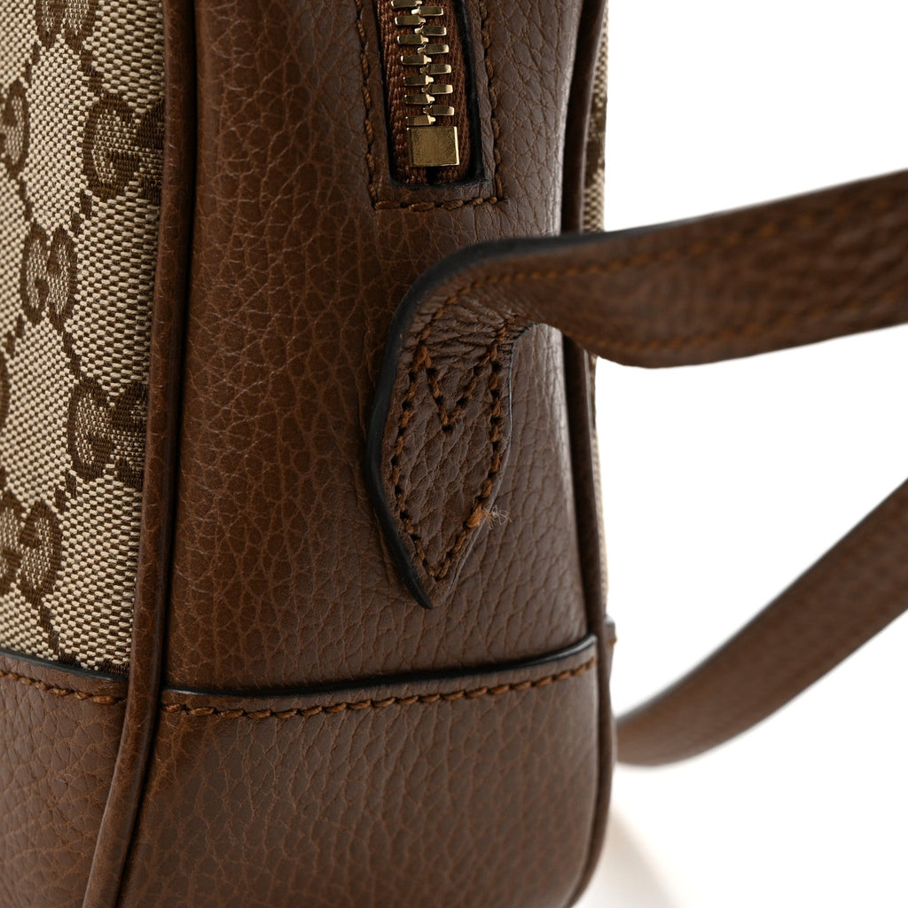 Monogram Mini Bree Messenger Bag Beige Tabacco