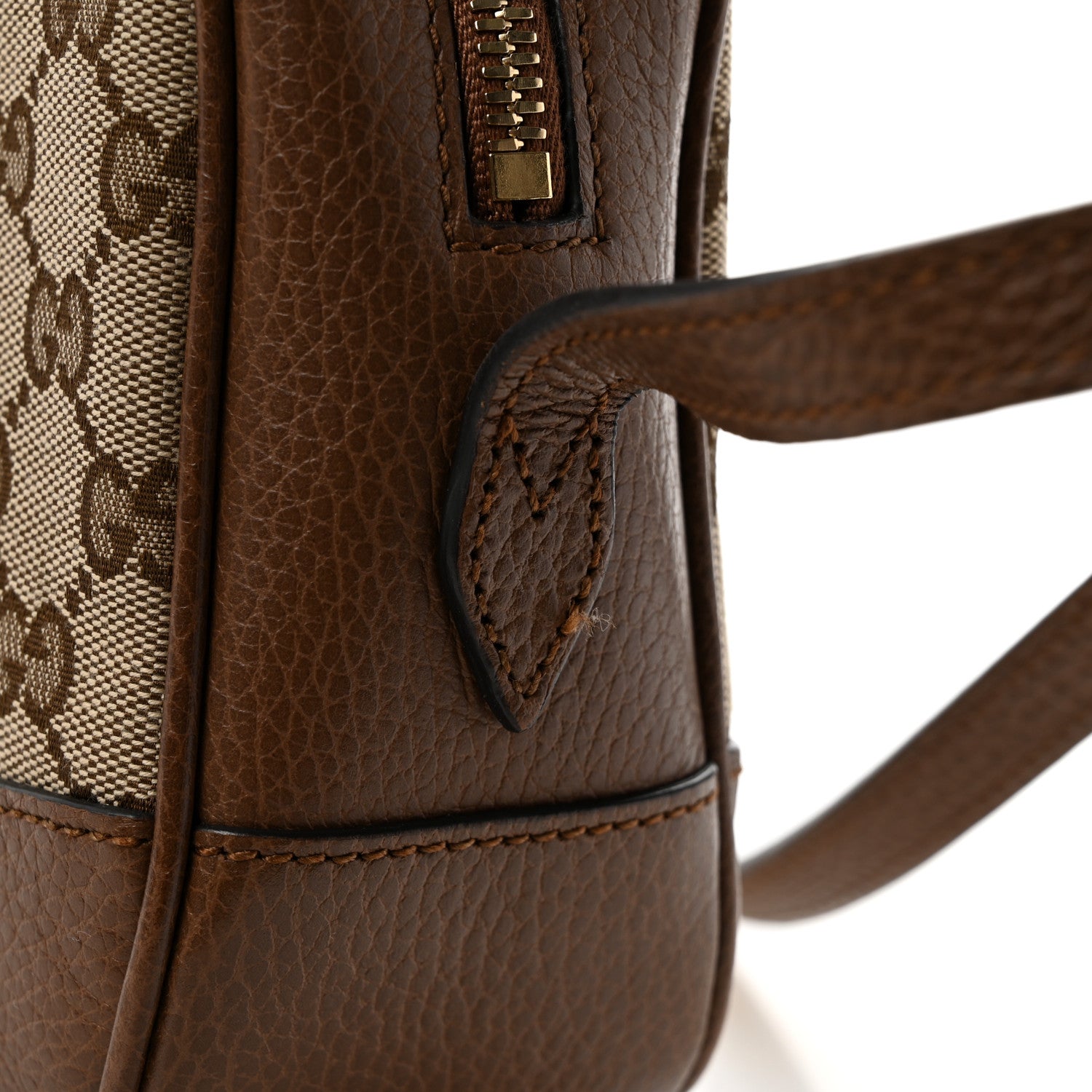 Monogram Mini Bree Messenger Bag Beige Tabacco