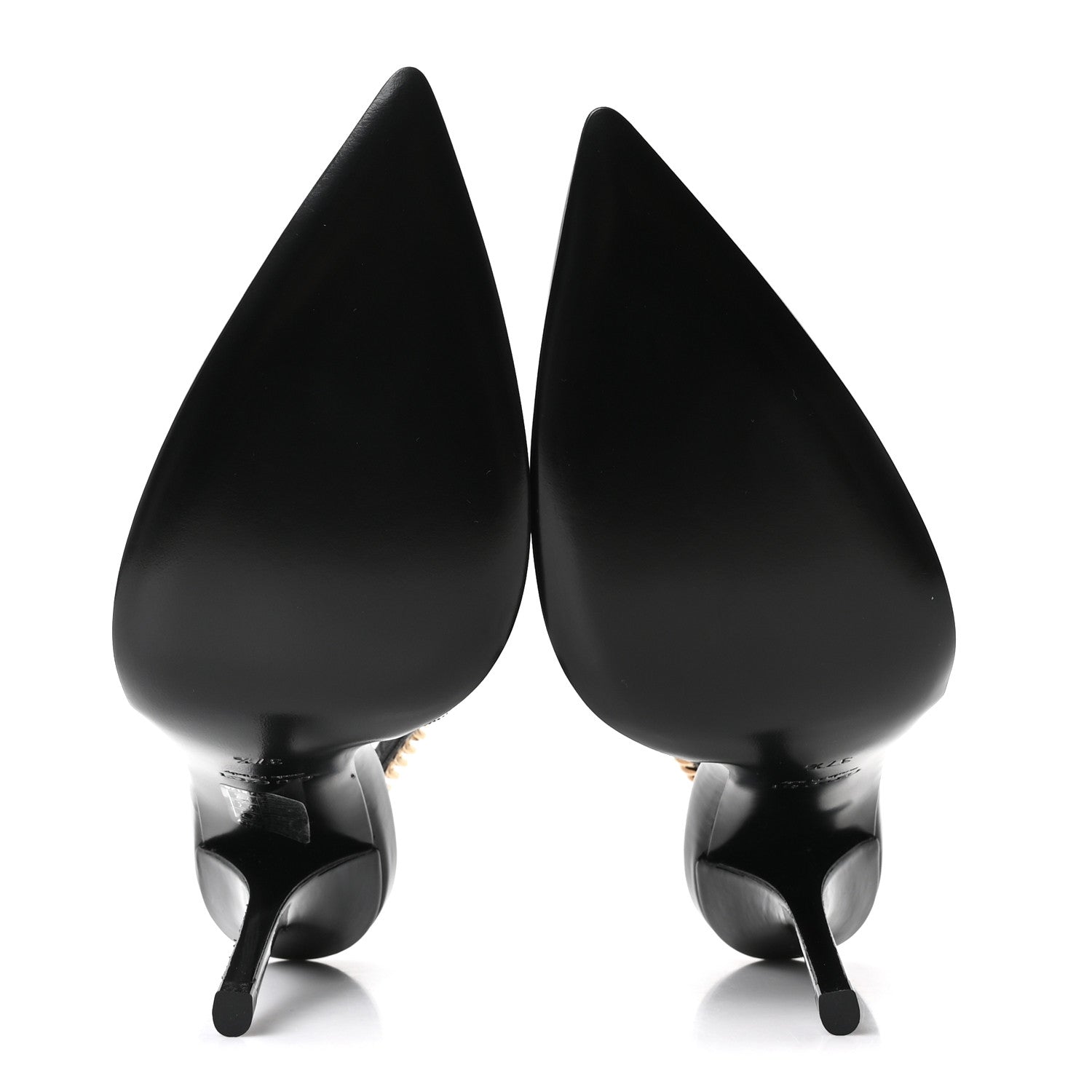 Vernice Crystal Nappa Charlotte Signoria Slingback Pumps 37.5 Black