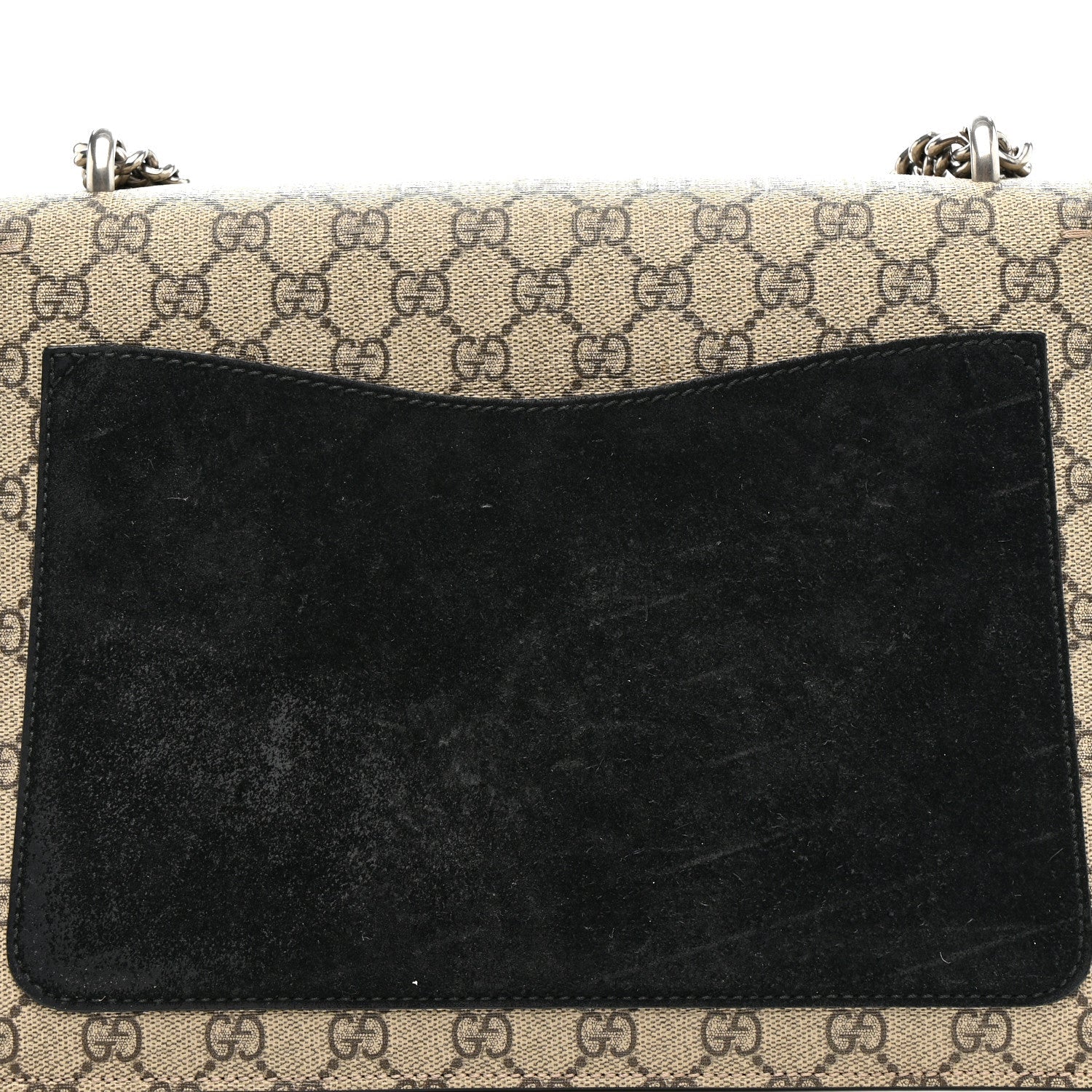 GG Supreme Monogram Medium Dionysus Shoulder Bag Black