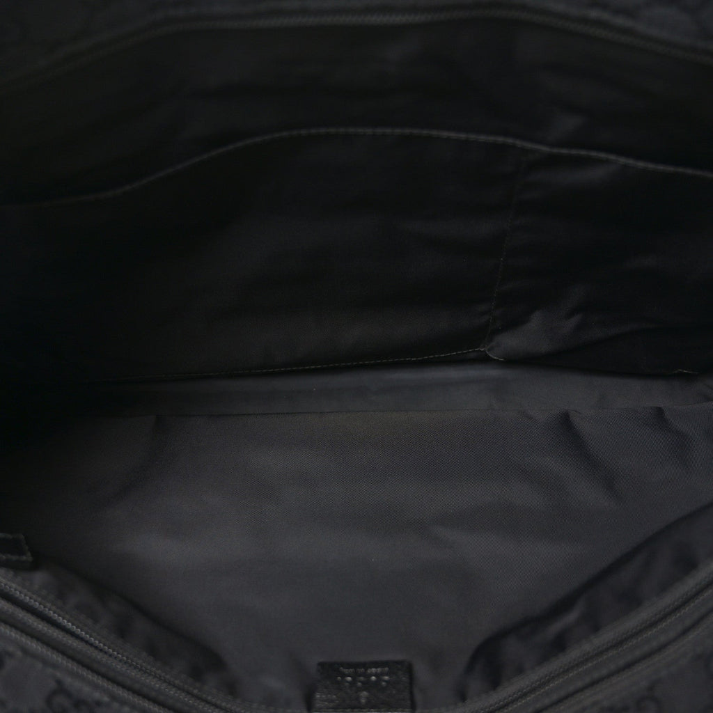 Monogram Web Large Diaper Tote Black