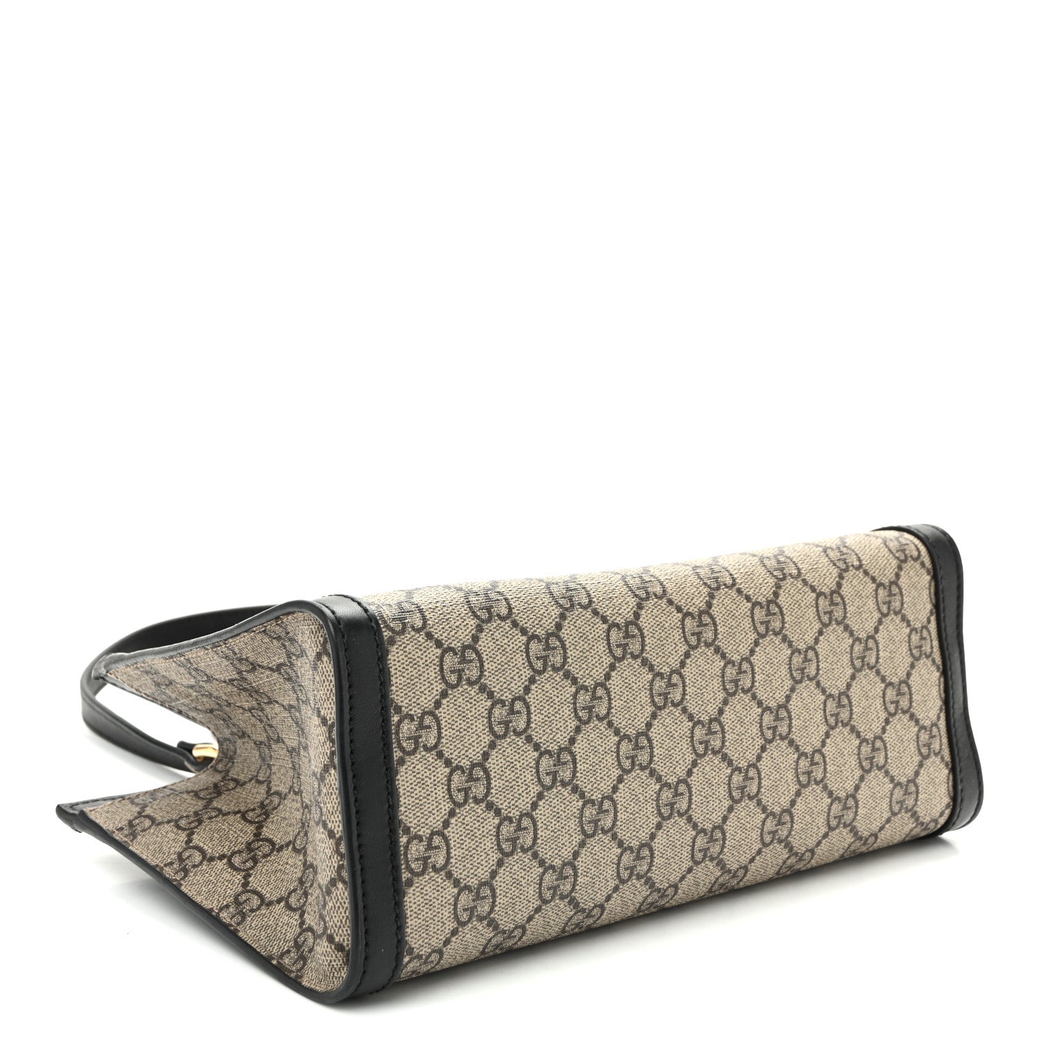 GG Supreme Monogram Small Padlock Tote Black