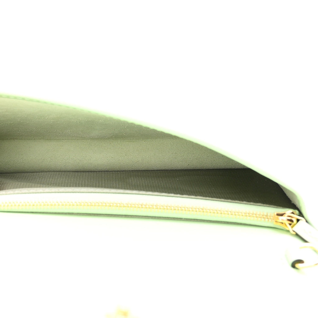 Boarded Plutone Calfskin Horsebit 1955 Wallet On Chain Green