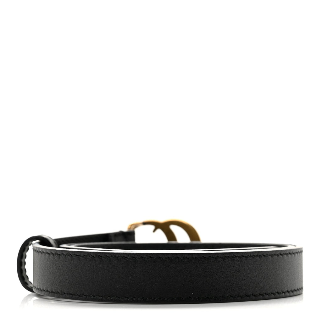 Calfskin Double G 20mm Belt 70 28 Black