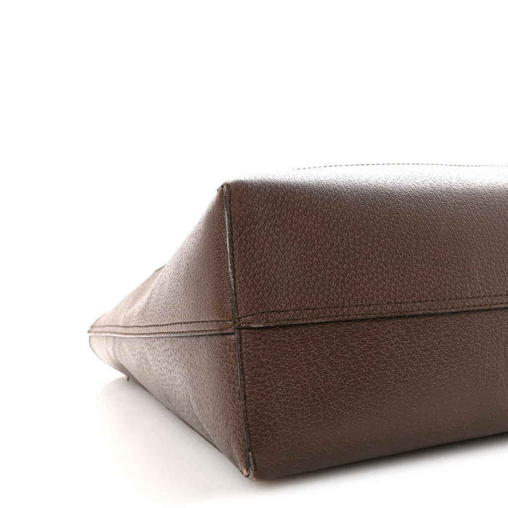 GG Supreme Monogram Web Ophidia Tote Brown
