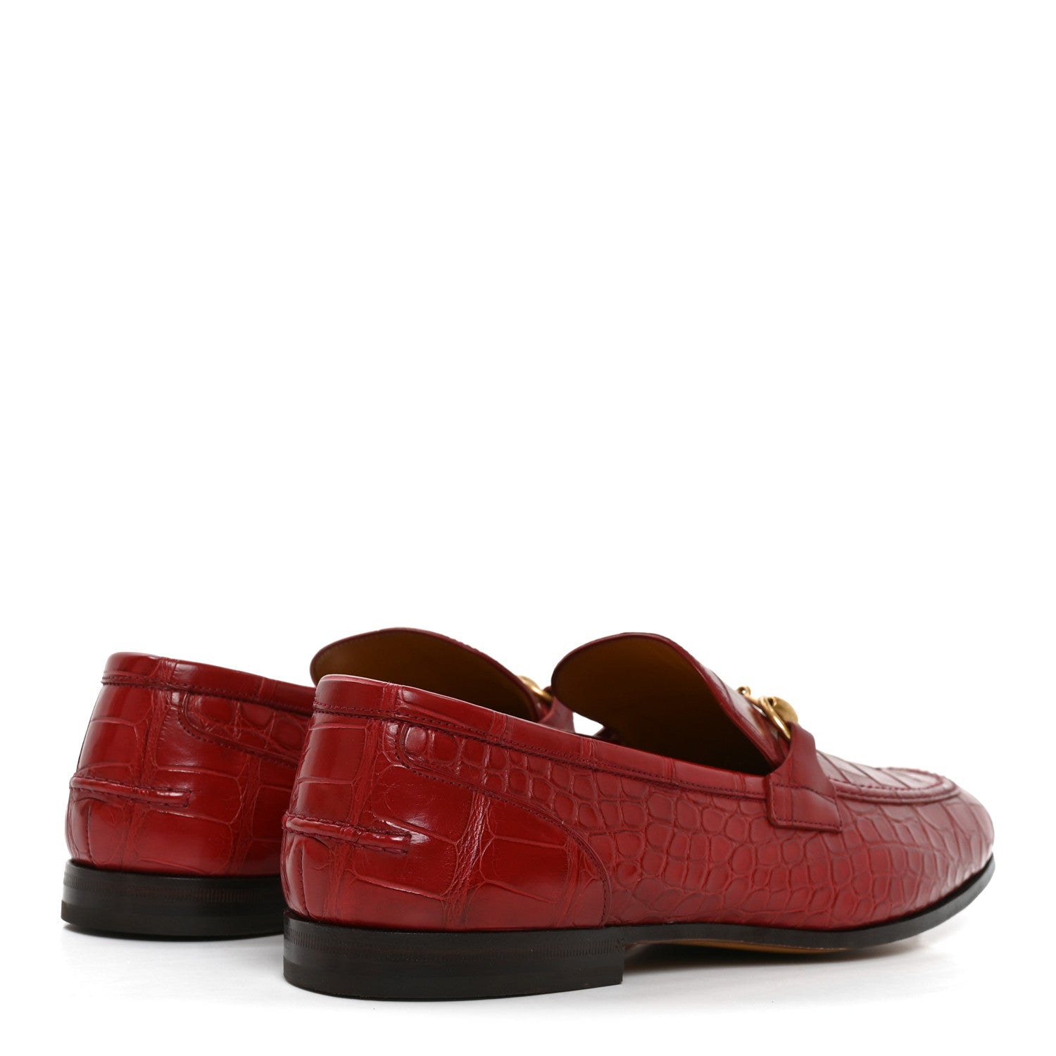 Alligator Mens Jordaan Loafers 10 Cherry Red