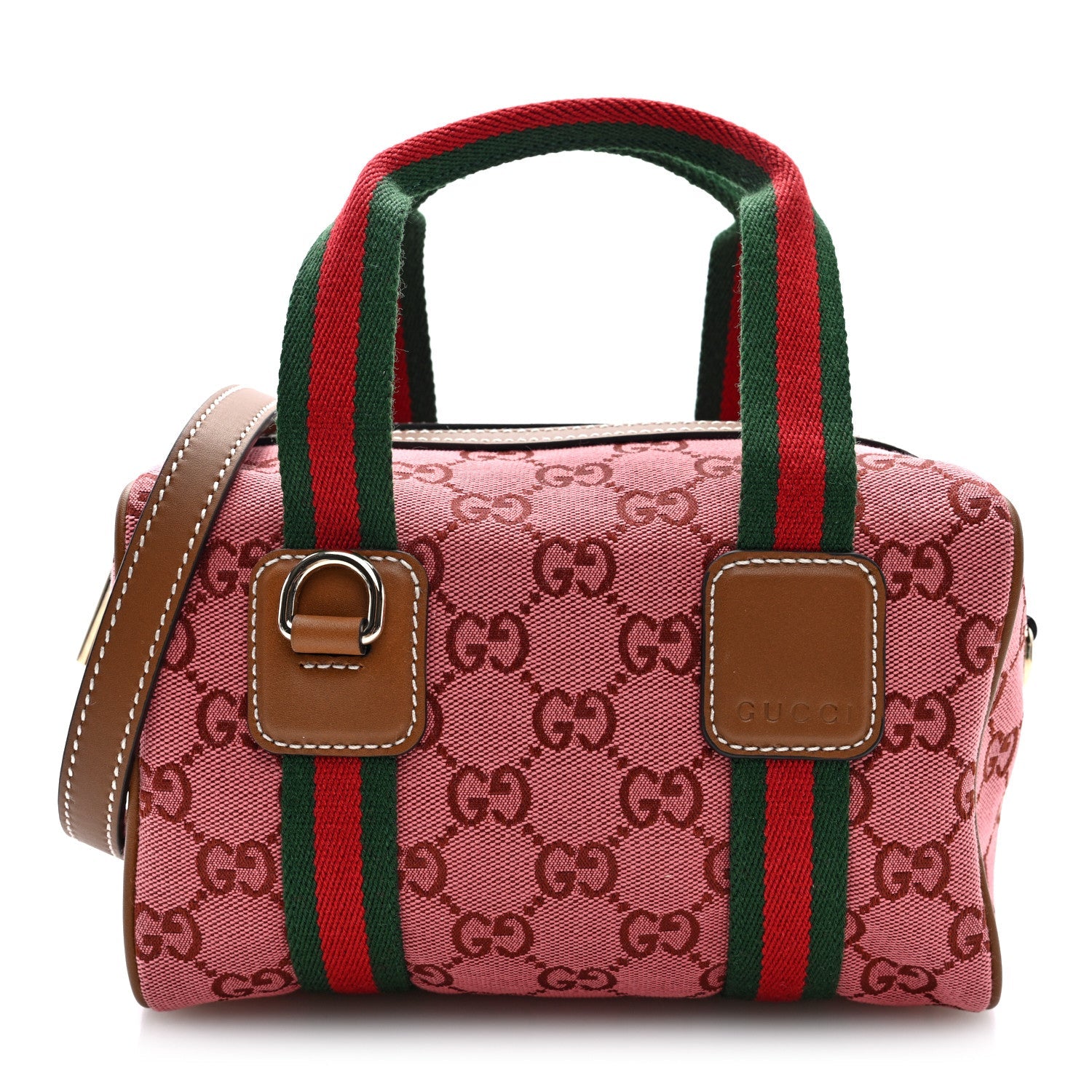 GG Supreme Web Mini GG Top Handle Bag Pink Beige