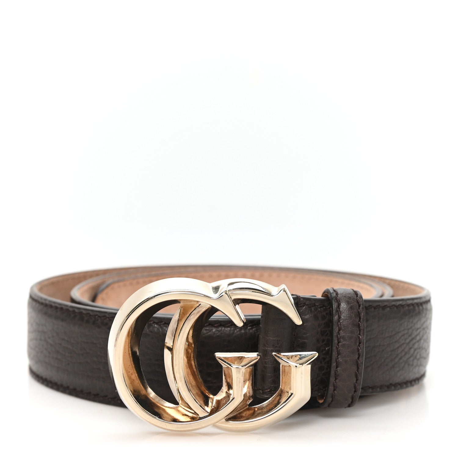 Calfskin Double G 30mm Belt 90 36 Brown