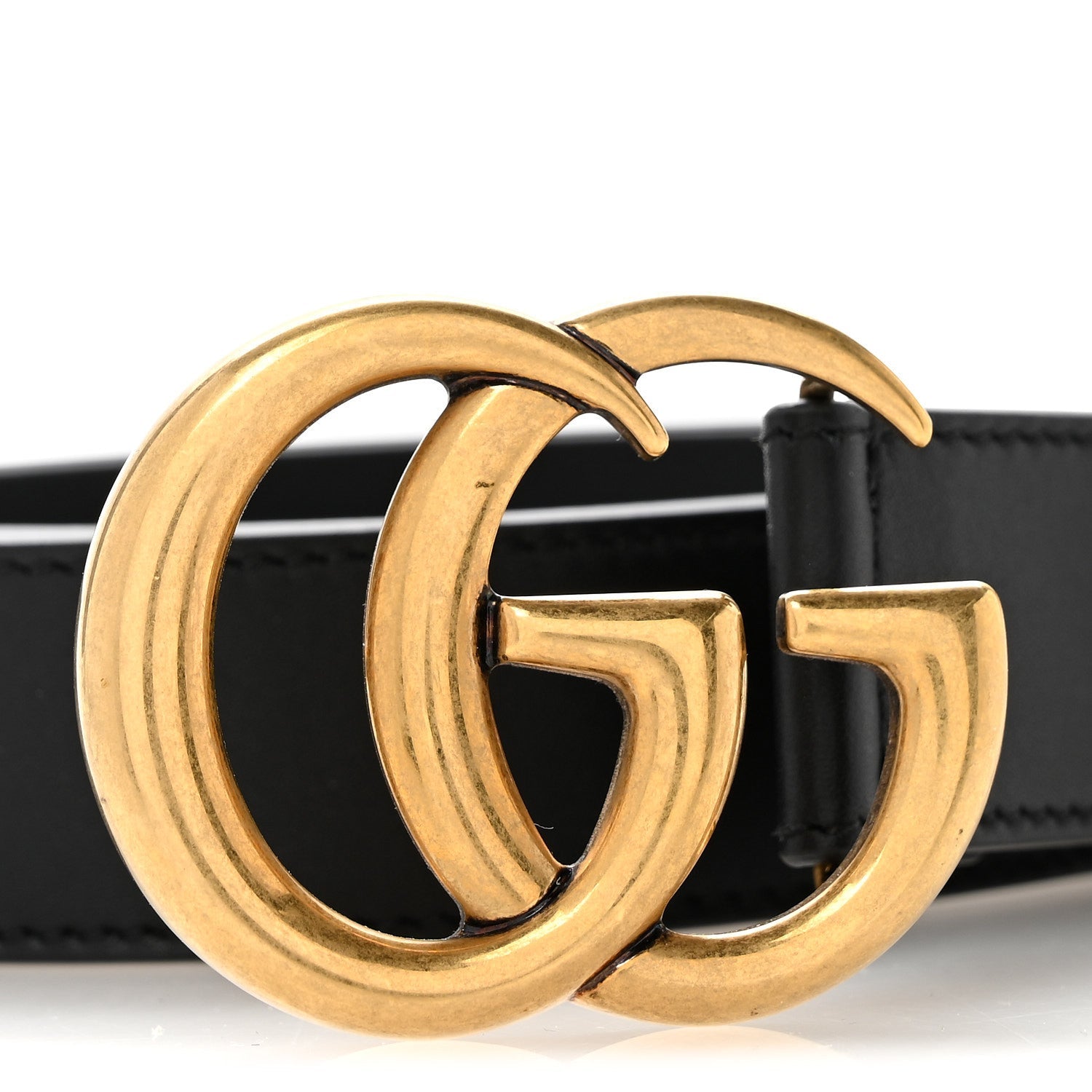 Calfskin Double G 30mm Belt 80 32 Black