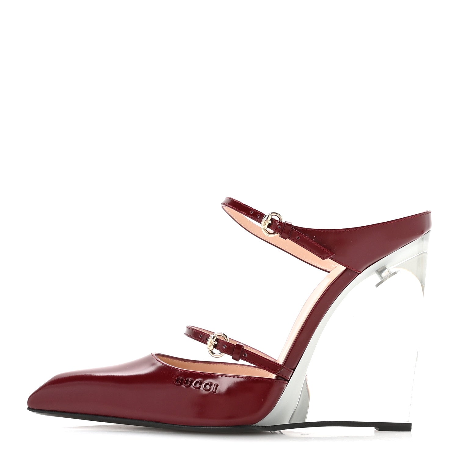 Regent Calfskin Wedge Mules 39 Rosso Ancora