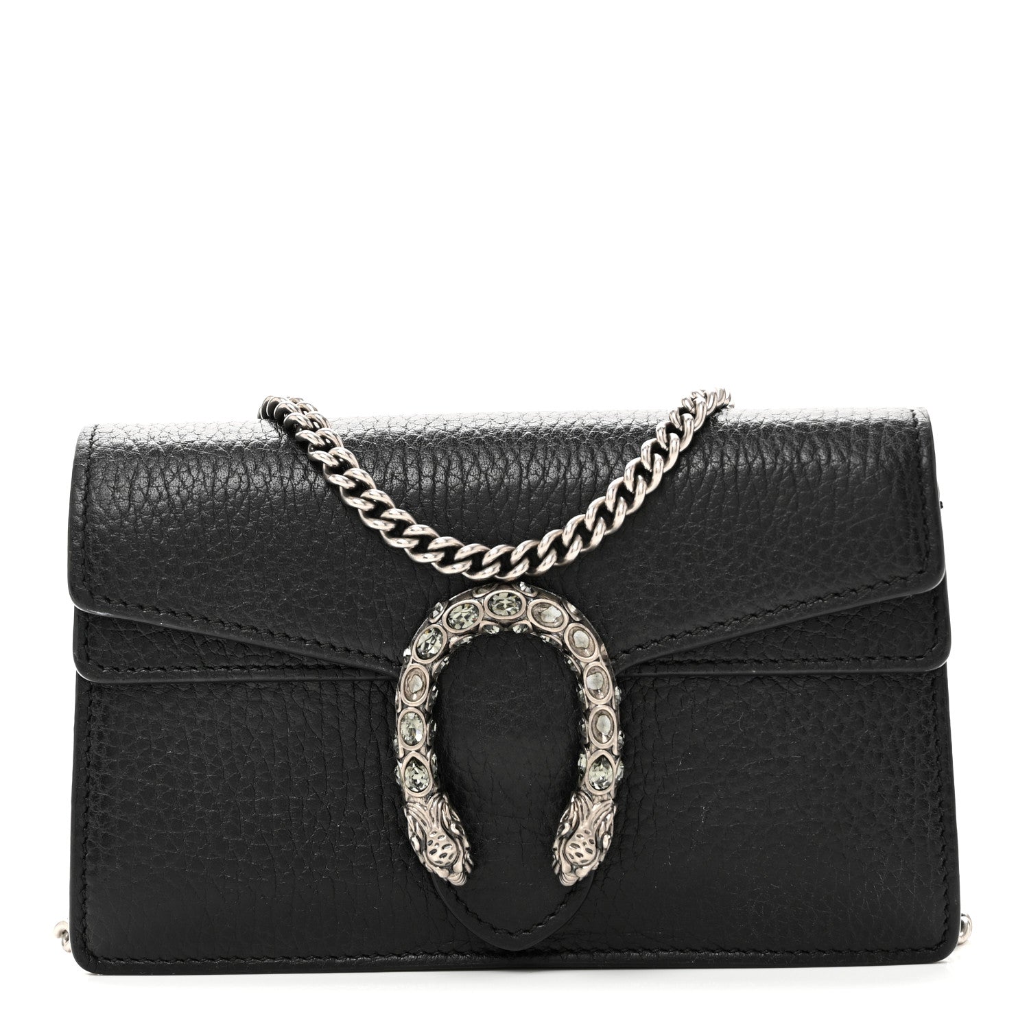 Calfskin Super Mini Dionysus Shoulder Bag Black