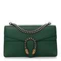 Pebbled Calfskin Small Dionysus Shoulder Bag Emerald