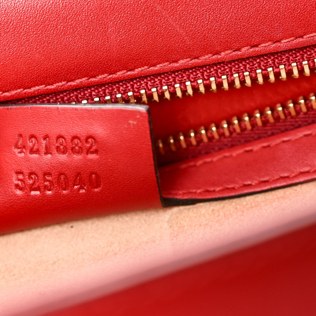 Calfskin Small Sylvie Shoulder Bag Hibiscus Red