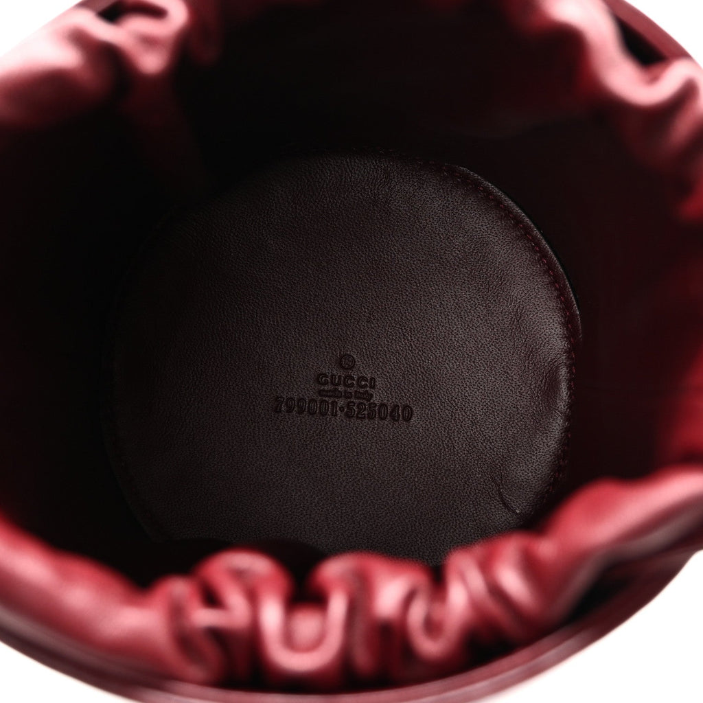 GG Shadow Monogram Mini Bucket Bag Rosso Ancora Red Rosso Ancora Red