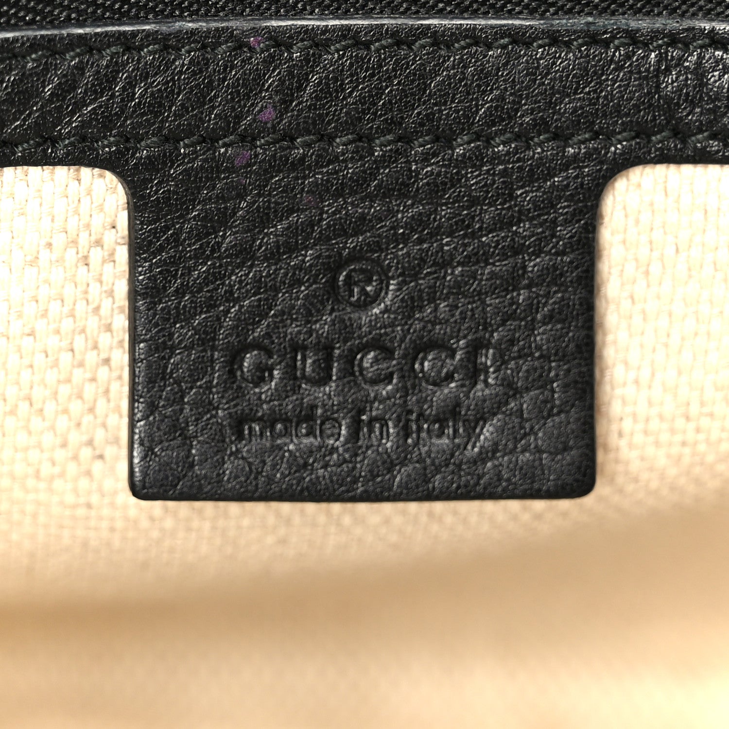 Pebbled Calfskin Medium Soho Flap Crossbody Black
