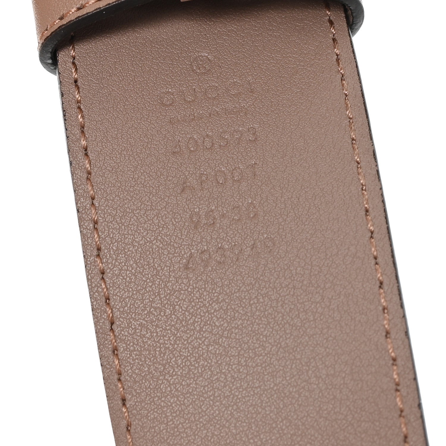Calfskin Double G 40mm Belt 95 38 Porcelain Rose