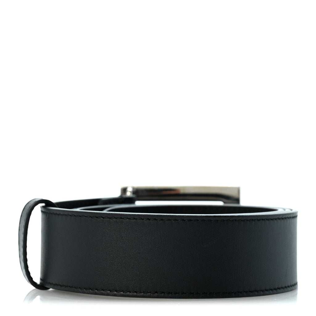 Calfskin Crystal Square G Madelyn Belt 85 34 Black