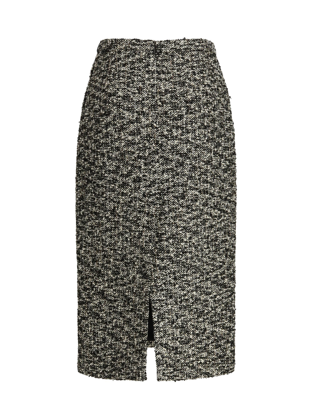 Gucci Laminated Bouclé Skirt — Black