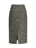 Gucci Laminated Bouclé Skirt — Black