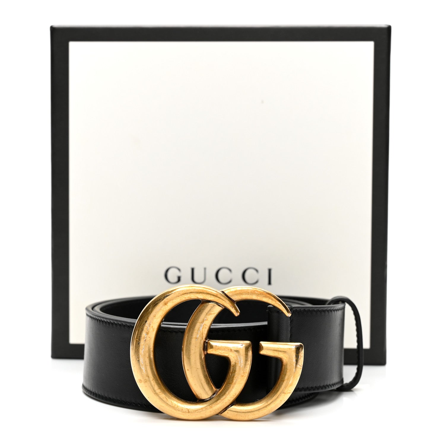 Calfskin Double G 40mm Belt 75 30 Black