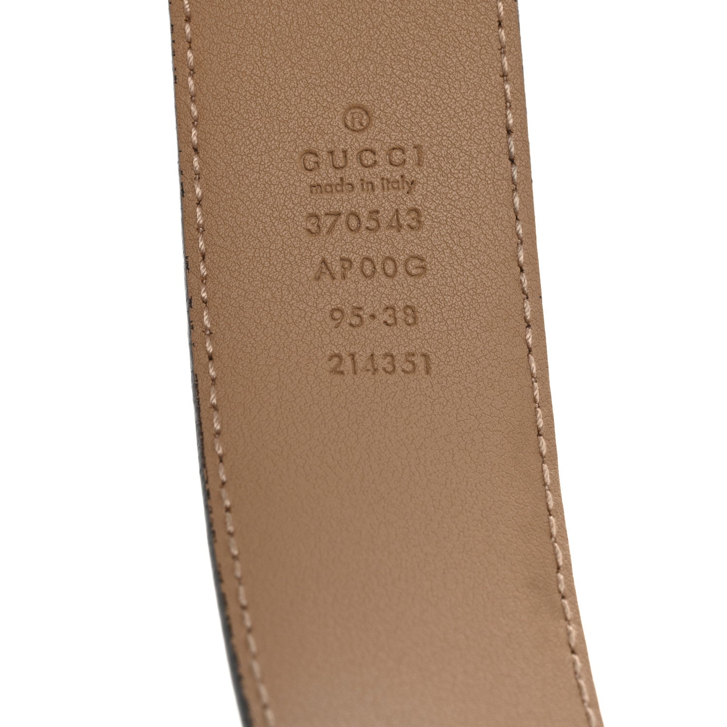 Calfskin Interlocking G 37mm Belt 95 38 Camelia