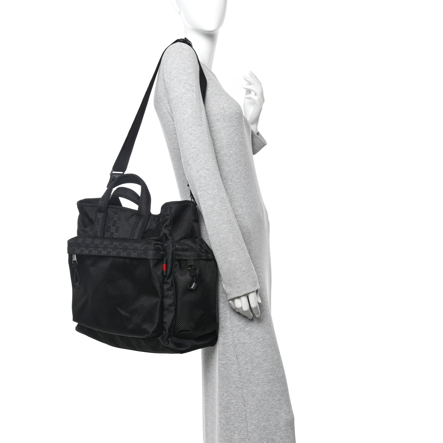 Nylon Large Nexus Tote Black
