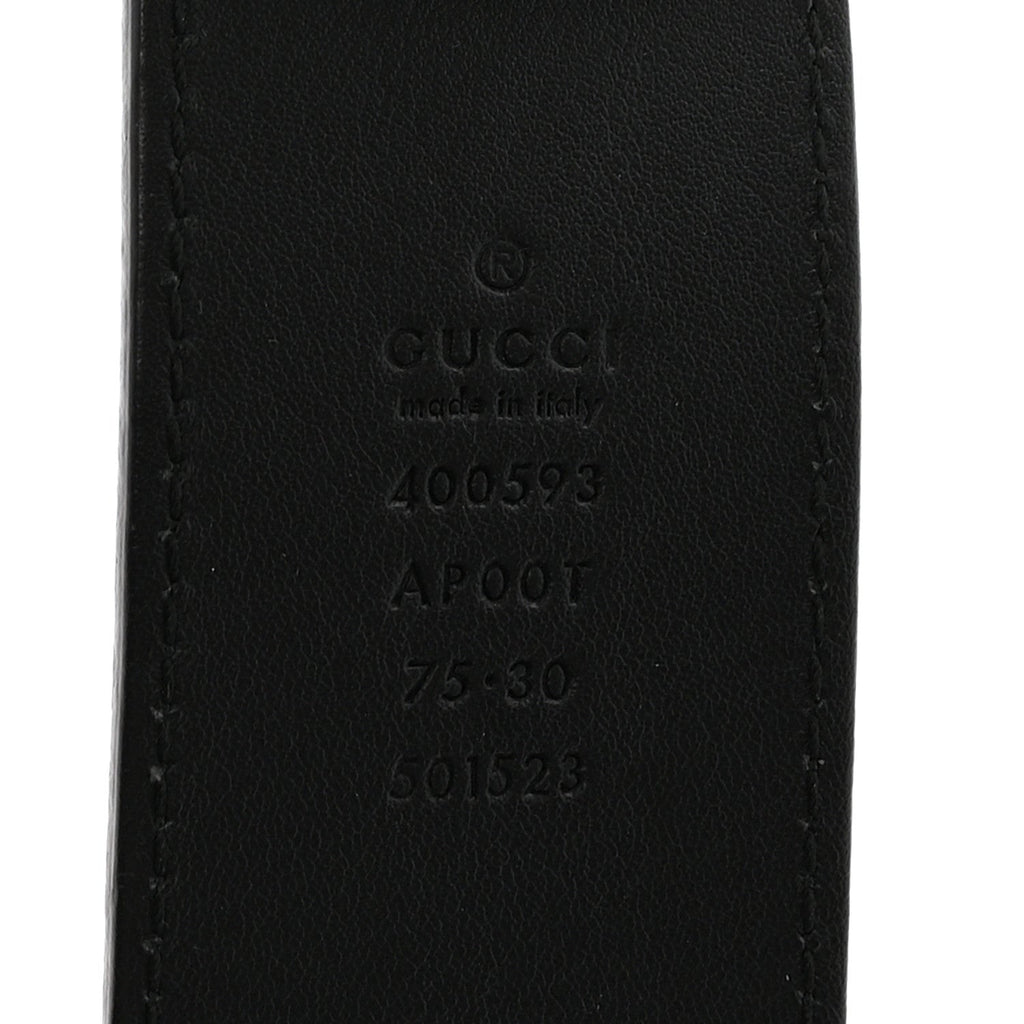 Calfskin Double G 40mm Belt 75 30 Black