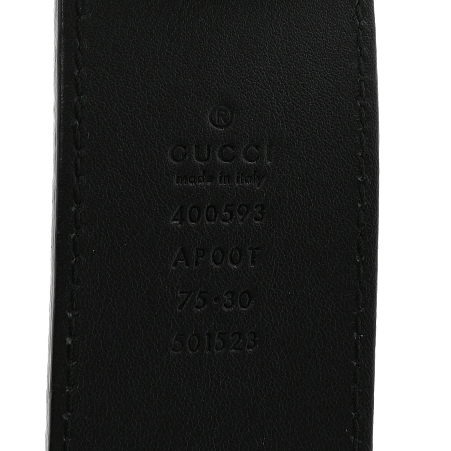 Calfskin Double G 40mm Belt 75 30 Black