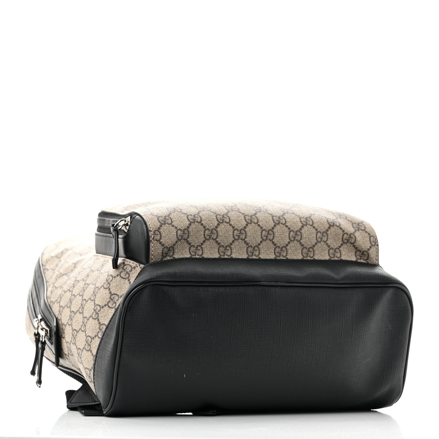 GG Supreme Monogram Medium Backpack Black