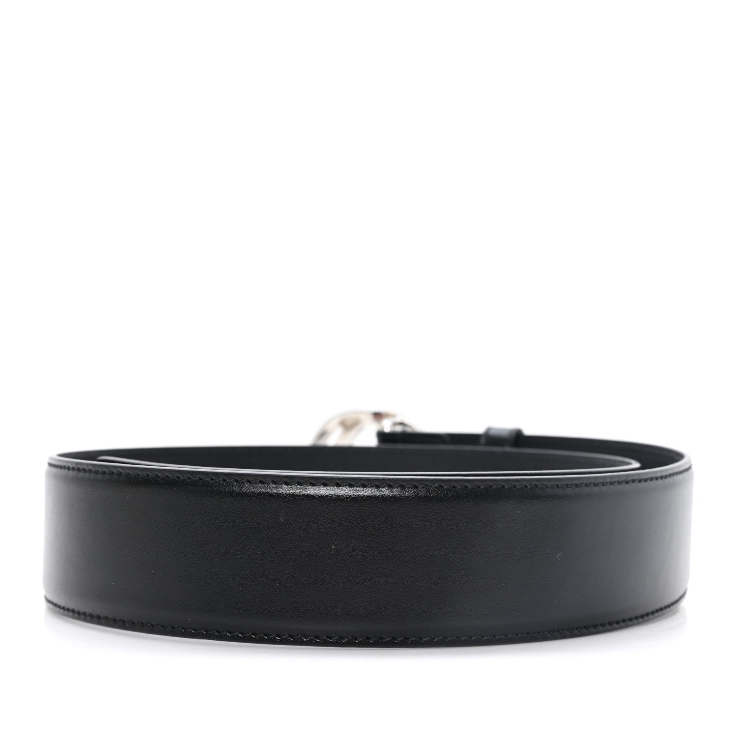 Plutone Calfskin Interlocking G 40mm Belt 80 32 Black