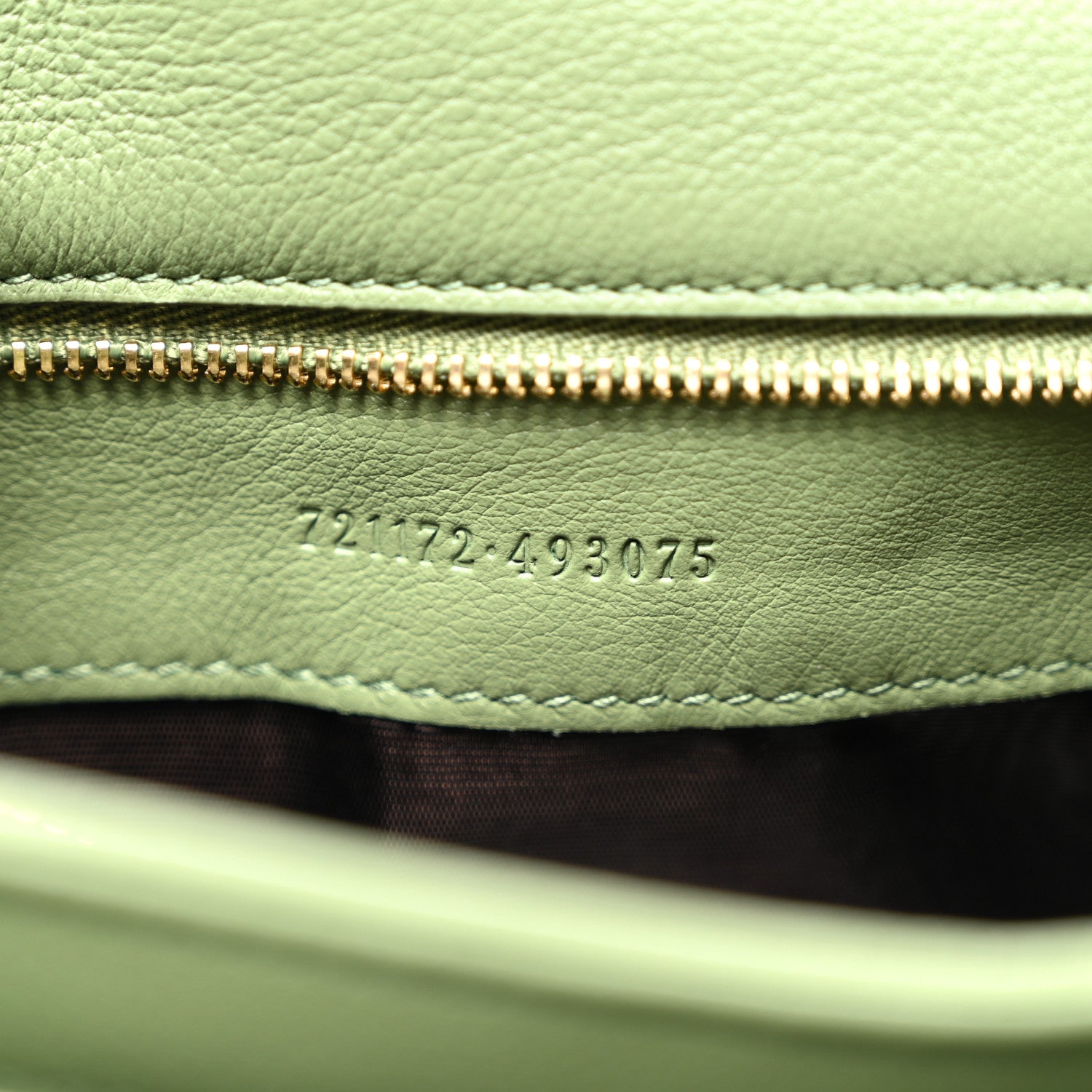 Roxy Calfskin Web Medium Blondie Top Handle Shoulder Flap Bag Salamander Green