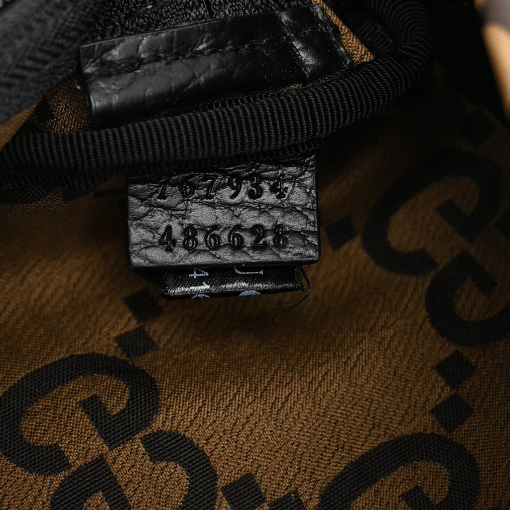Recycled Polyester Monogram Jumbo GG Belt Bag Ebony Beige