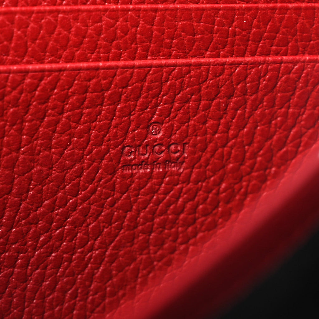 Calfskin Mini Dionysus Chain Wallet Hibiscus Red