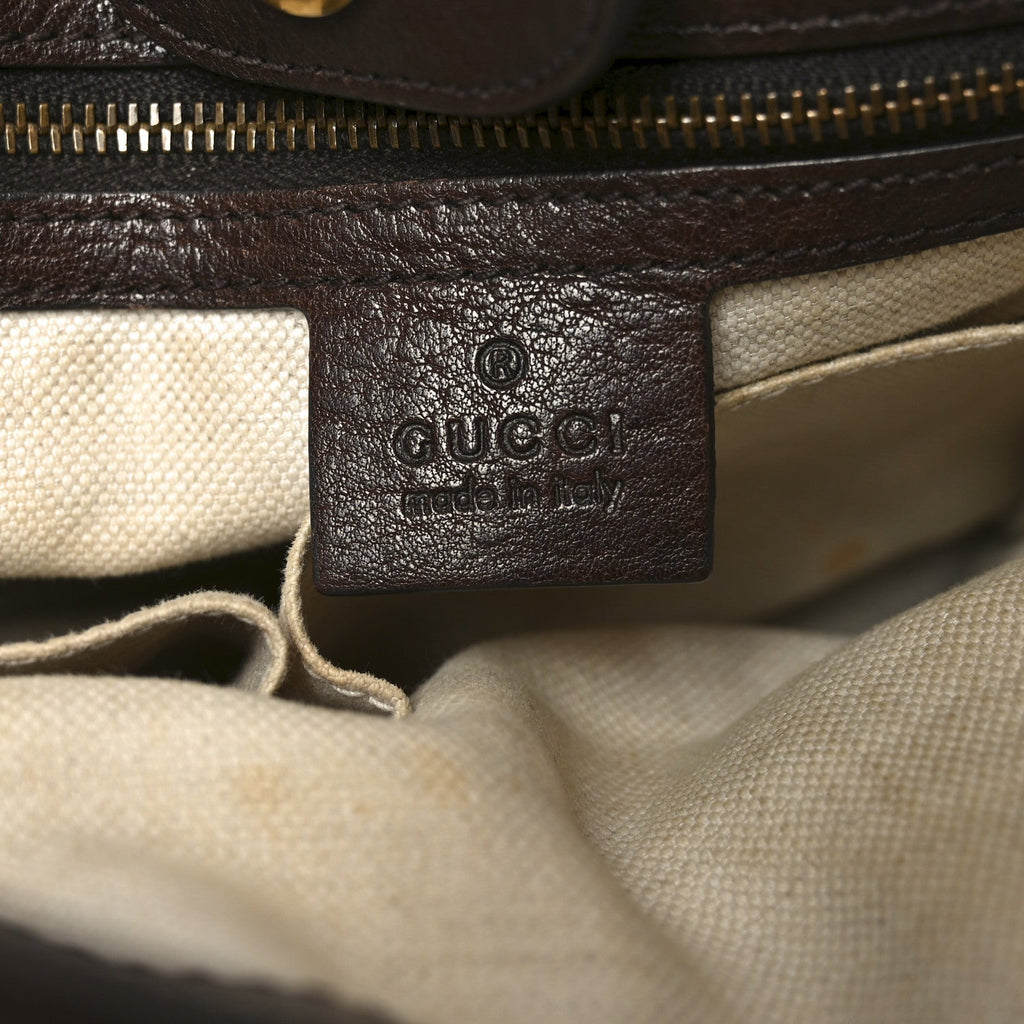Monogram Medium GG Running Tote Dark Brown