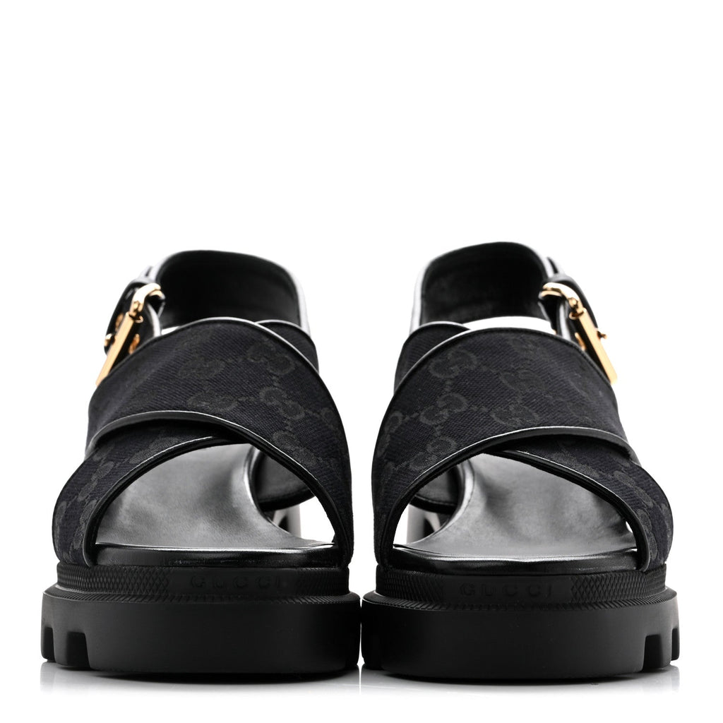 Monogram Granada Kid Trip 40/72mm Lug Sole Sandals 38 Black