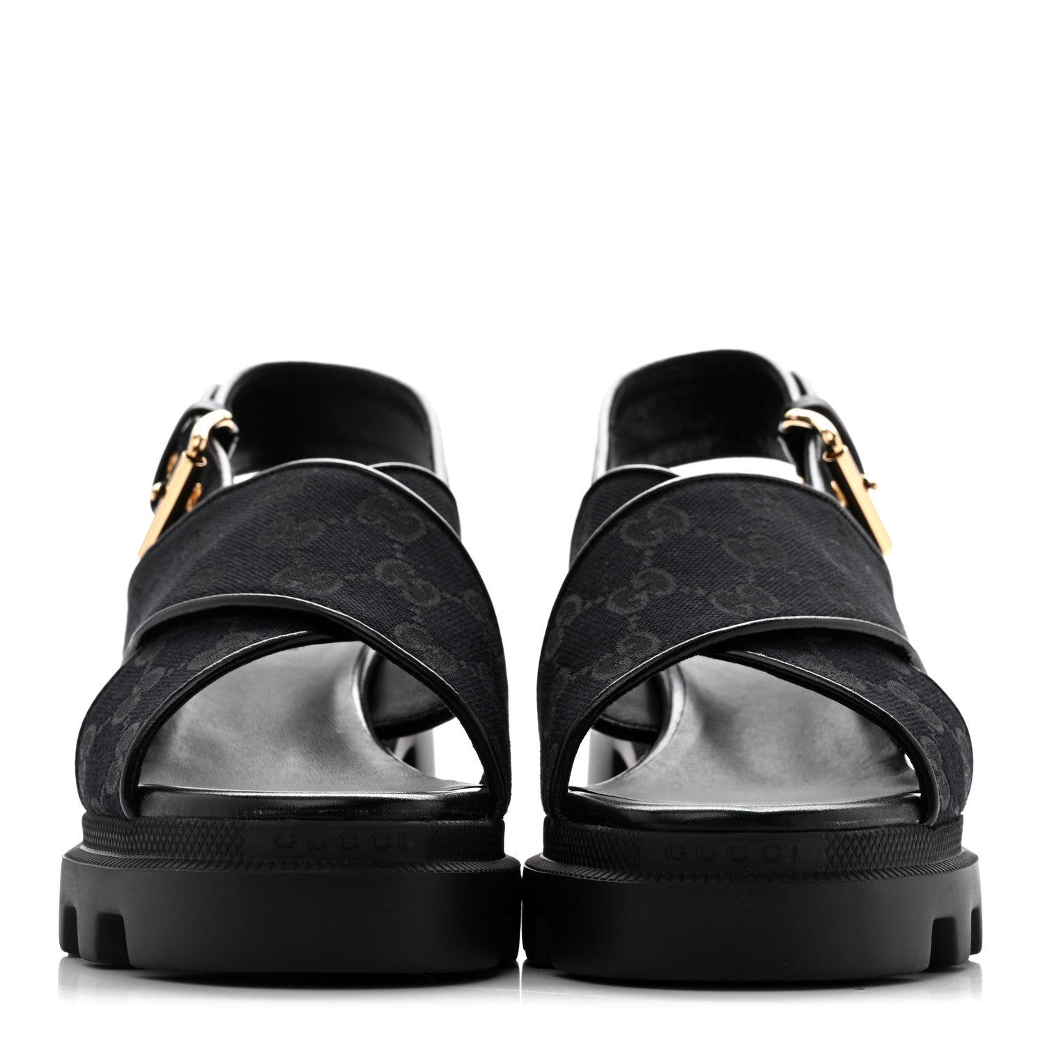 Monogram Granada Kid Trip 40/72mm Lug Sole Sandals 38 Black