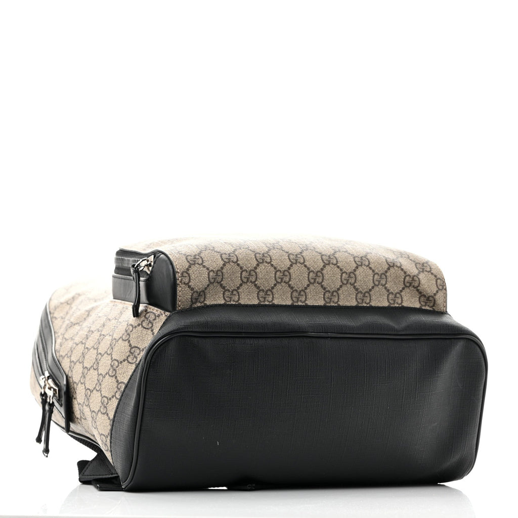 GG Supreme Monogram Medium Backpack Black