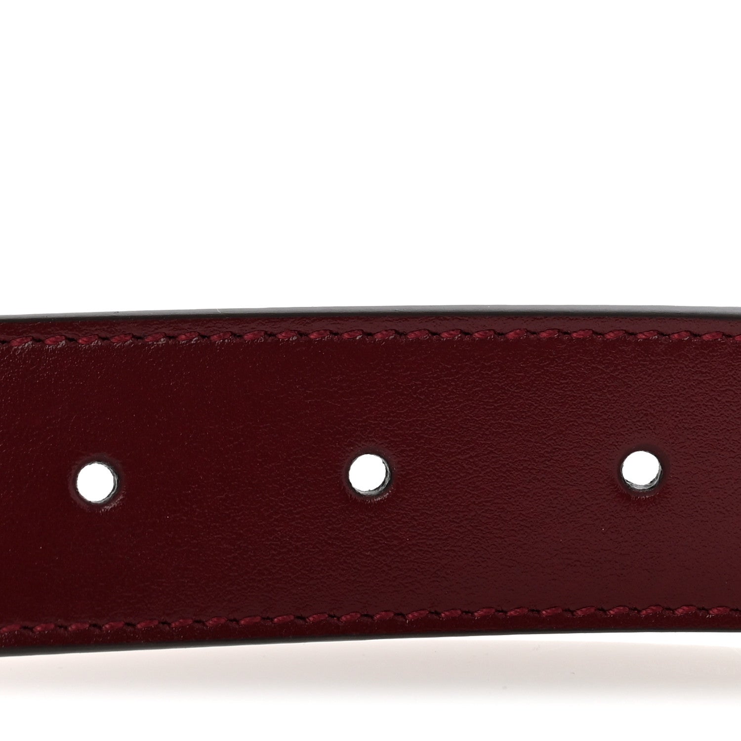 Plutone Calfskin Interlocking G 30mm Belt 100 40 Rosso Ancora