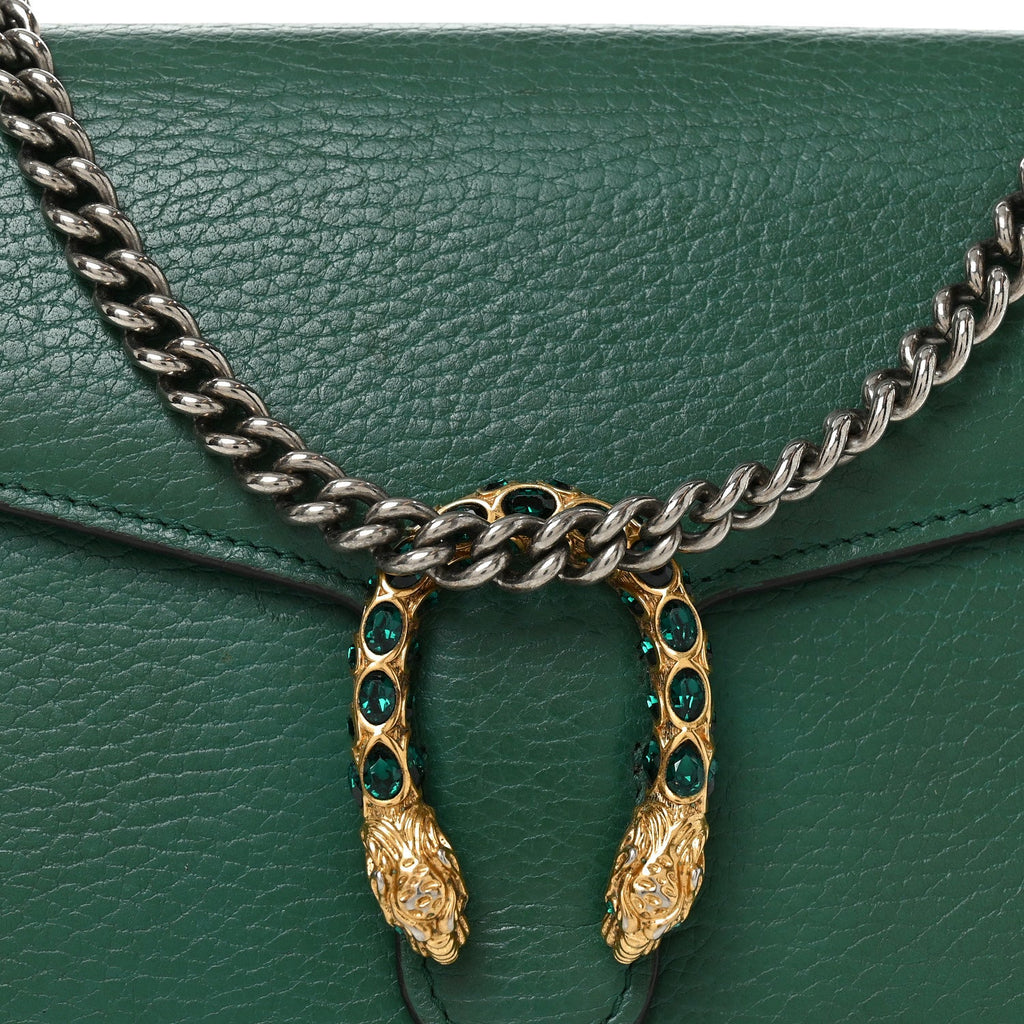 Calfskin Mini Dionysus Chain Wallet Emerald