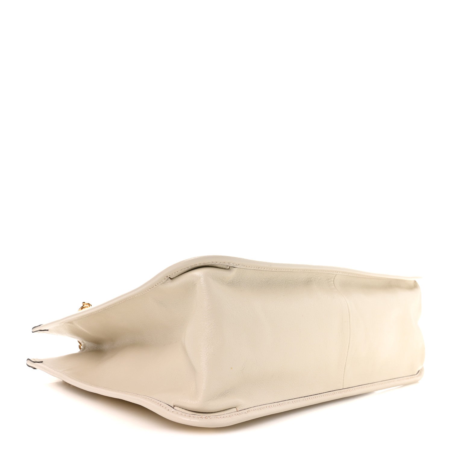 New Sakai Calfskin Lux Large Horsebit 1955 Tote Bag Mystic White