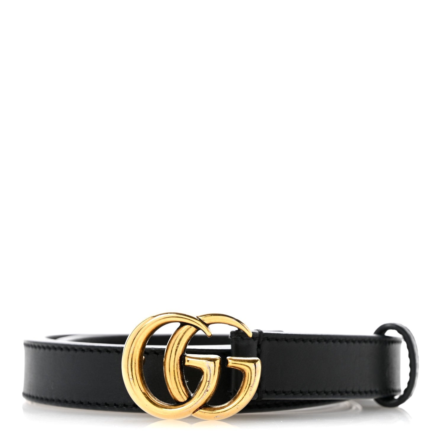 Calfskin Double G 20mm Belt 80 32 Black