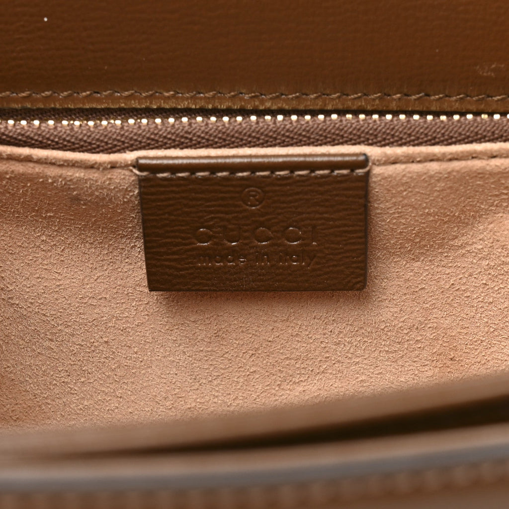 Azalea Calfskin Horsebit 1955 Shoulder Bag Brown Sugar